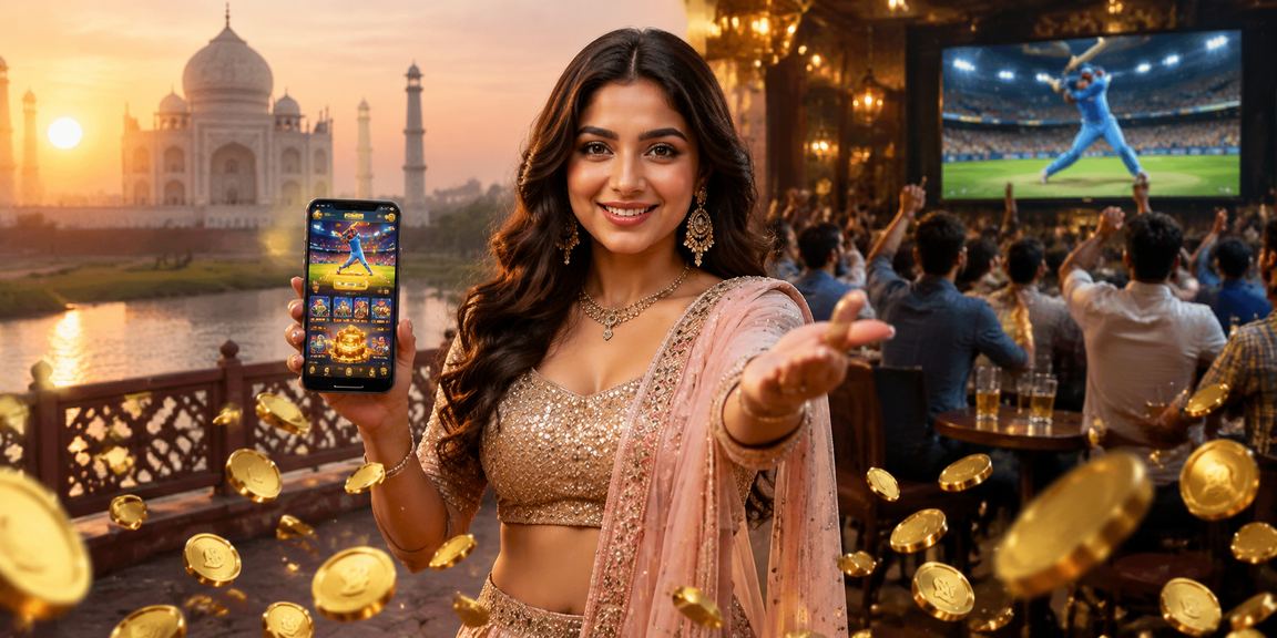 Indian traditional card game Andar Bahar played at casino table